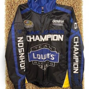 Sz M Men’s 2013 Jimmy Johnson Lowe’s Hendrick Motorsports Racing Jacket
